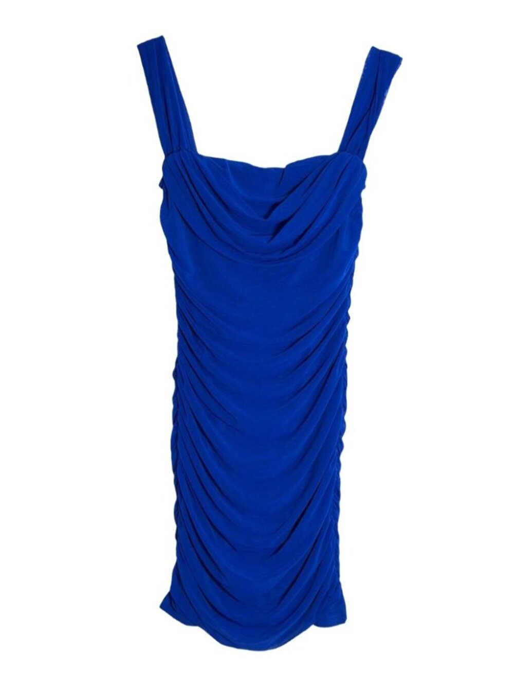NWT PrettyGarden Blue Ruched Bodycon Mini Dress Medium